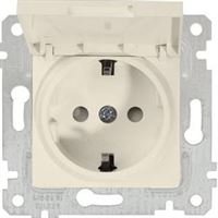 RİTA MEK. TUŞ KAPAKLI TOP.LI PRİZ (ÇOC.KOR)KREM 1